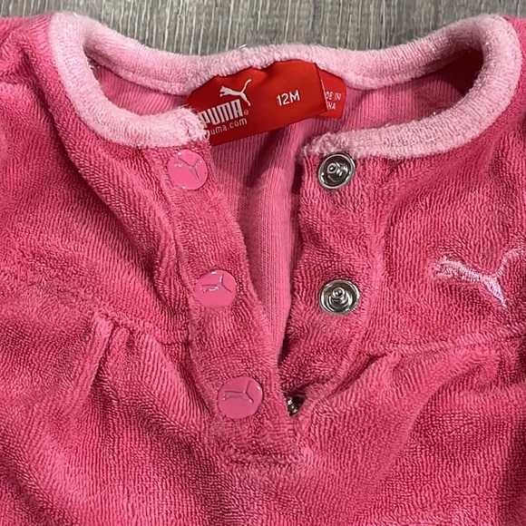 Y2K Vintage Puma Terry Romper Onesie in Pink - Picture 2 of 3